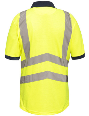 RegattaHi-Vis Pro Contrast Polo Shirt RG477 - Yellow